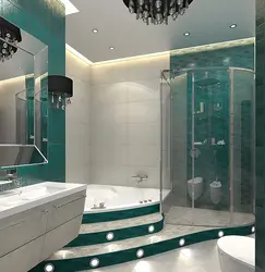 Дизайн ванной изумруд