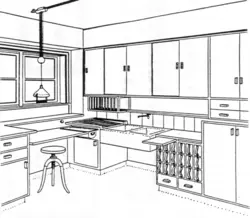 Kitchen design drawing