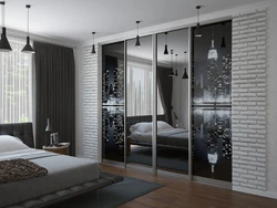 Bedroom design gray wardrobe