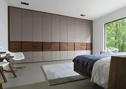 Bedroom design gray wardrobe