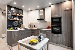 Design project of a built-in kitchen