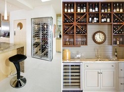 Wine design in the kitchen