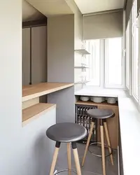 Дизайн кухни стойка балкон