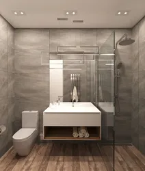 Design Of A Combined Bathroom Porcelain Stoneware
