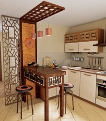 Kitchen design with grill