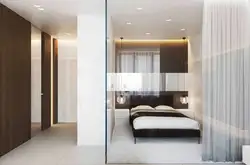 Bedroom design behind glass