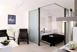 Bedroom design behind glass