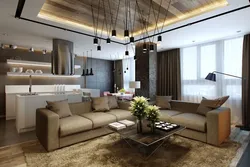 Living room design in a new building