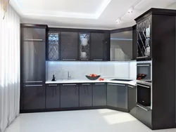 Corner kitchen design enamel