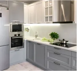 Дизайн угловых кухонь эмаль
