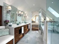 Bathroom living room bedroom design
