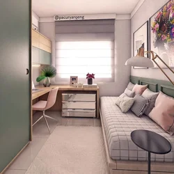 Khrushchev bedroom design for teenagers