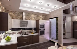 Kitchen hallway bathroom design