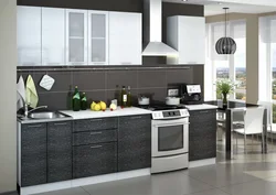 Kitchen design black metallic