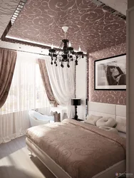 Beige black bedroom design