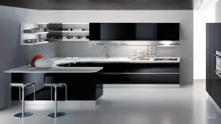 Kitchen design modern black