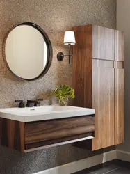 Дизайн раковины шкафчиком ванной