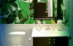 Bathroom design with self-adhesive film