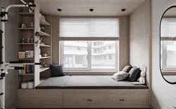 Bedroom design with drawers