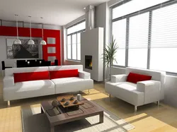 Черно красная гостиная дизайн