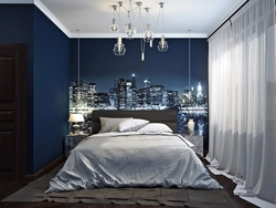 Bedroom design night city