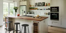 Kitchen design with boxes
