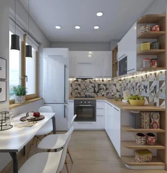 Kitchen design with boxes