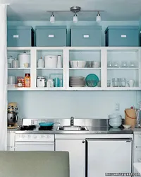 Kitchen design with boxes