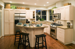 Kitchen design with boxes