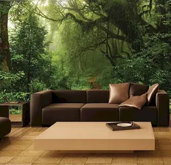 Forest design in the living room