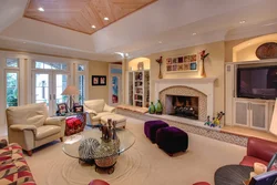 Two living rooms in the house design