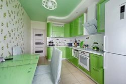Kitchen Design If The Wallpaper Is Green