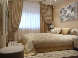 Bedroom design curtains in colors