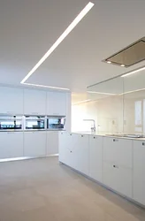 Design of light lines in the kitchen