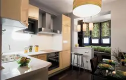 Small kitchen design with exit