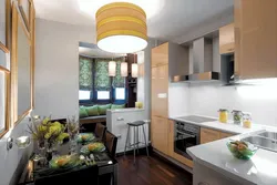 Small kitchen design with exit