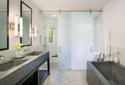 Glass Bathroom Door Design