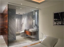 Дизайн стеклянные двери в ванну