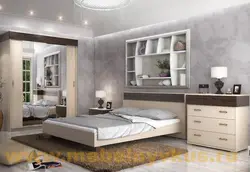Дизайн спальни кровать и комод