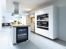 Kitchen design oven and refrigerator