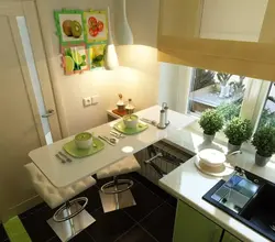 Kitchen design in a cube