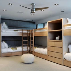 Bedroom design for 3 beds