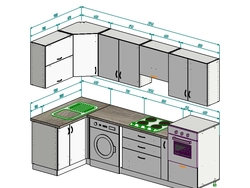 Corner kitchen design 3 5