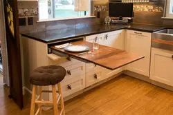 Design built-in table in the kitchen