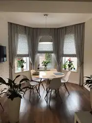Дизайн окон столовой и гостиной