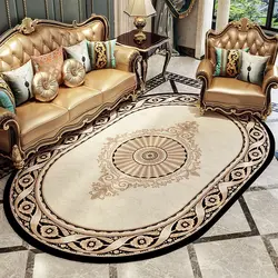 Oval carpets for the floor in the living room inexpensively photo