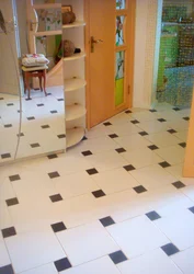 Floor tiles for the kitchen and hallway photo inexpensive