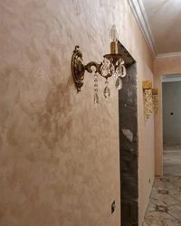 World Map Decorative Plaster In The Hallway Interior