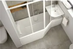 Shower Cabin With Sit-Down Bathtub Photo