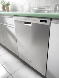 Dishwasher in the kitchen interior, not built-in